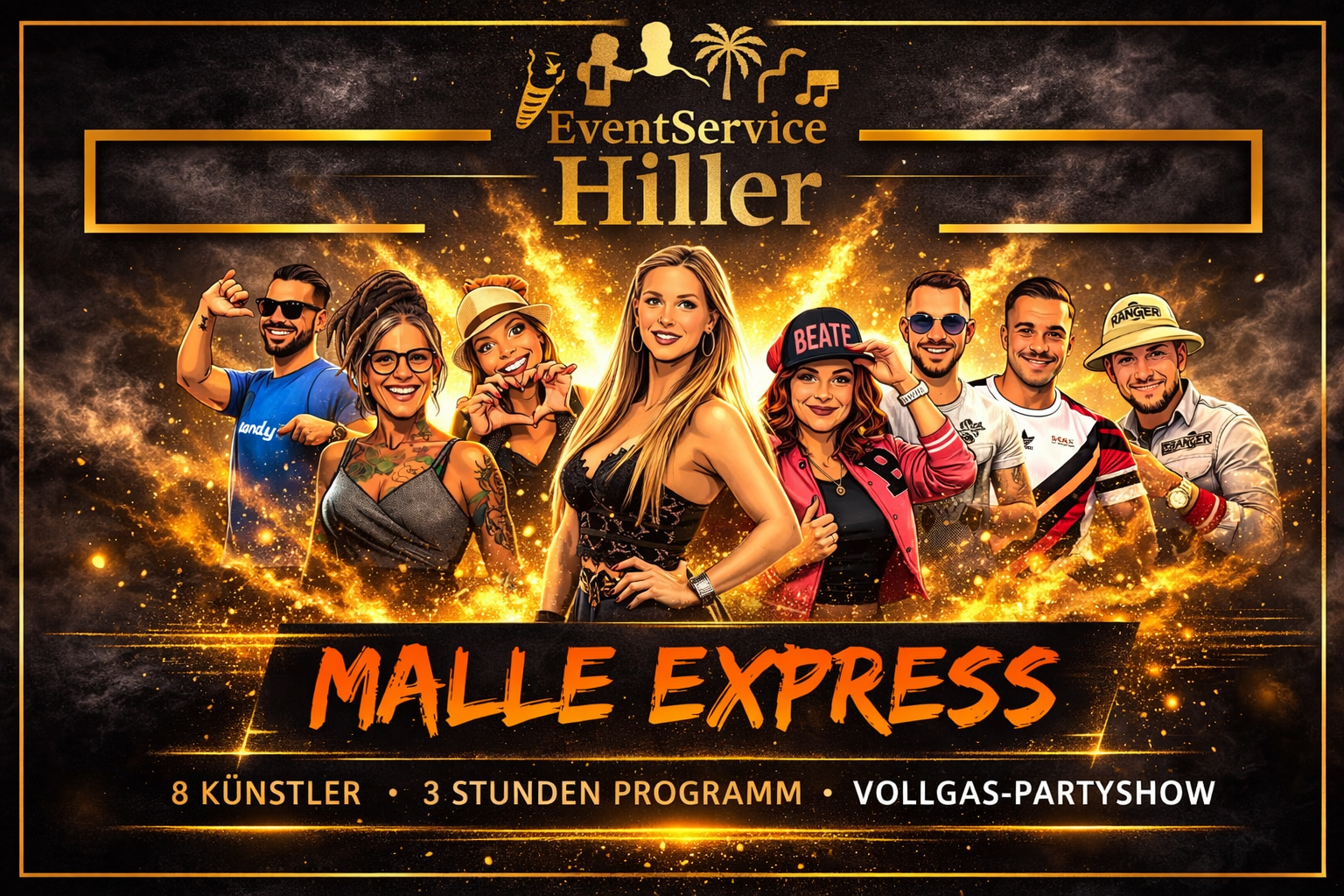 Malle Express – Künstlerprofil bei Eventservice Hiller